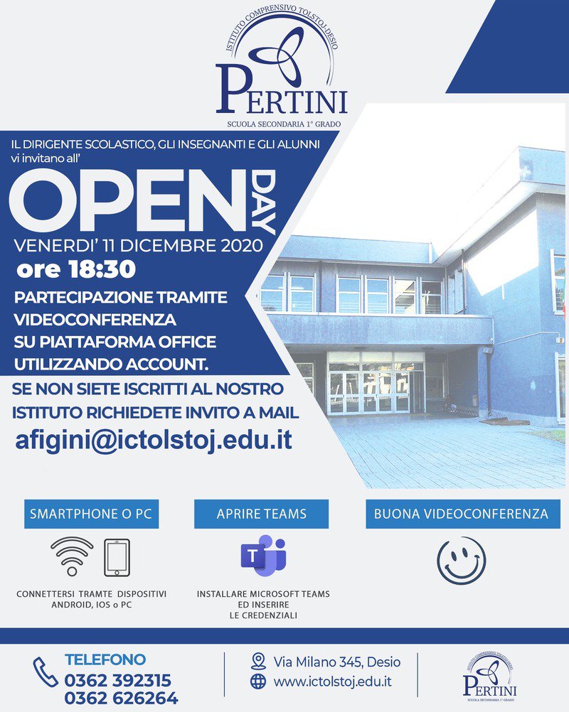 Open day scuola secondaria
